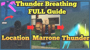 Thunder Breathing FULL Guide + Location + Requirements + Finding Marrone | Demonfall Roblox