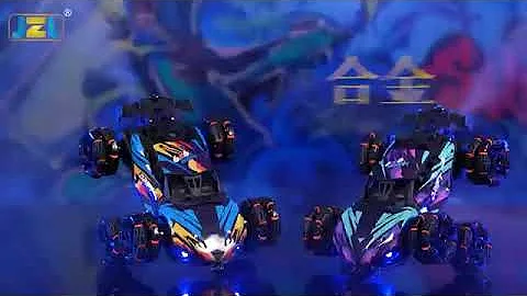 Six Wheels Dual RC Car Toy Spray Twisting Stunt Drift Car