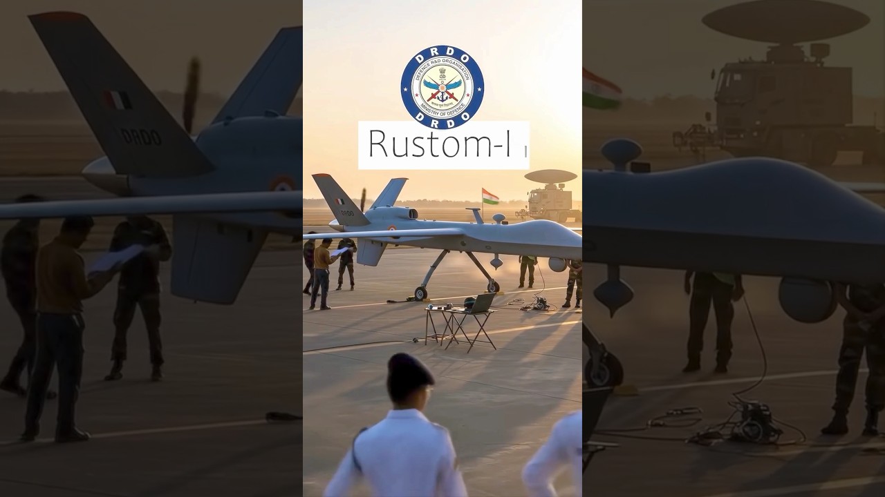 India's indigenous tapas-bh (rustom-ii)drone showcases 