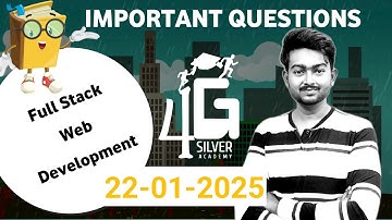 Full Stack Web Development Important Questions in Tamil | 22nd January 2025 Anna University IT3501