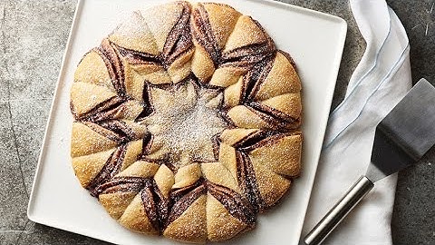 Nutella™-Raspberry Crescent Snowflake