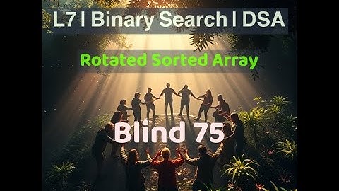 Blind75 L7 | Minimum in Rotated Sorted Array | Binary Search | DSA | LeetCode | Python | Hindi