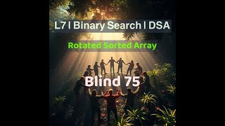 Blind75 L7 | Minimum in Rotated Sorted Array | Binary Search | DSA | LeetCode | Python | Hindi