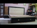 Latest Bed design with drawers and side tables made by Jaswant Singh Carpenter