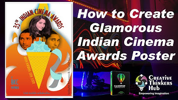 How to make Glamorous Indian Cinema Awards Poster | CorelDraw | Creative Thinkers Hub | Huzefa Tapia