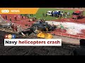 2 helikopter bertabrakan, jatuh saat latihan angkatan laut