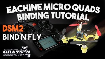 How to Bind Eachine Micro Quad to Spectrum Radio - Binding Micro Quad to DX9, Dx8, Dx6