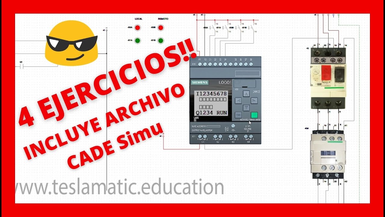 🎯🎯LOGO! Siemens en CADe Simu desde CERO | EJERCICIOS APLICABLES