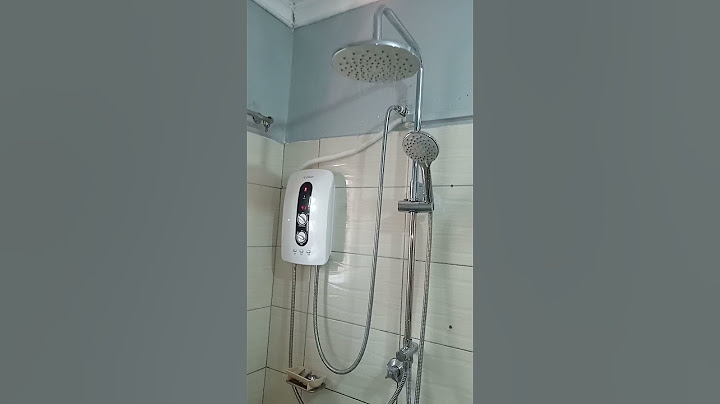 Tankless water heater with a rain shower #heater #shower