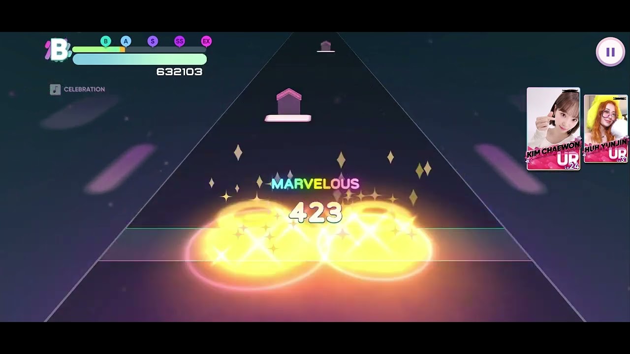 ＲＨＹＴＨＭ Super Star 30 DAY CELEBRATION(LE SSERAFIM) — Superhard lvl 16, max hits 1206