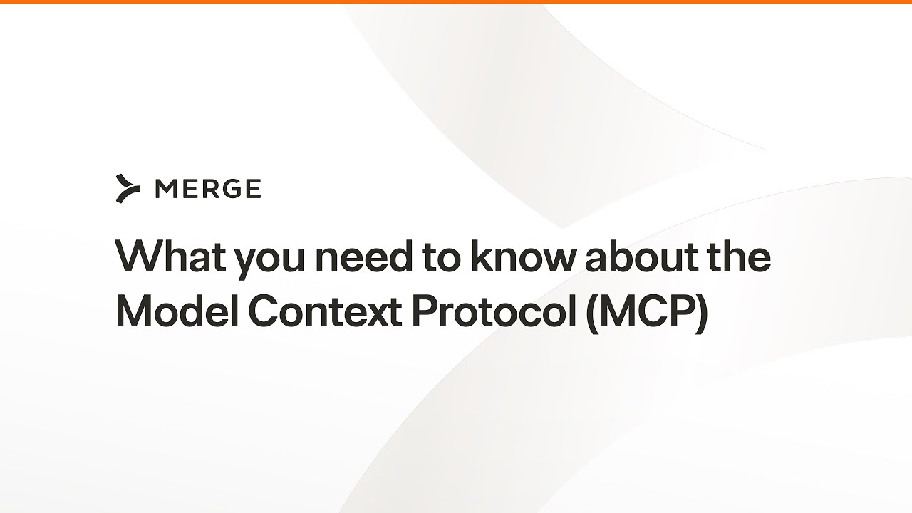 What you need to know about the Model Context Protocol (MCP) - YouTube