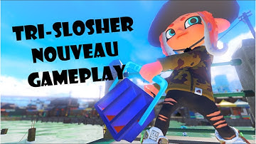 Tri-Slosher Nouveau Gameplay -Splatoon 3 | Anarchy Battle (Splat Zones)