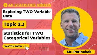 AP Statistics: Topic 2.3 Statistics for Two Categorical Variables
