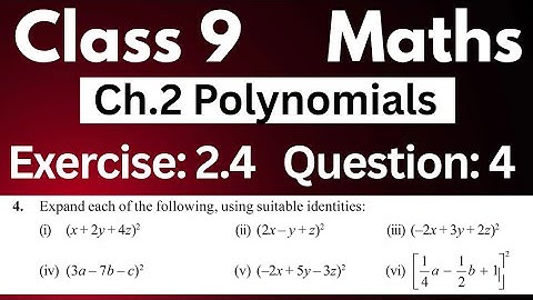 Class 9 Maths Exercise 2.4 Question 4 | Chapter 2 Polynomials NCERT Solutions by JP Sir