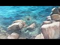 Pittura a olio mare della Sardegna