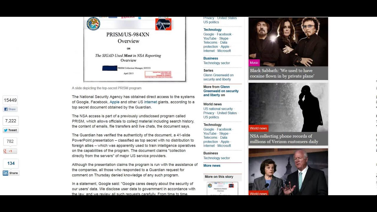 NSA Caught Spying on Americans' Internet Use - YouTube