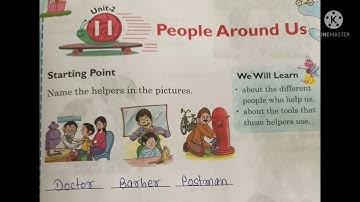 Class:- 1, Subject:- EVS, Chapter:- 11, People Around Us. Recapitulation