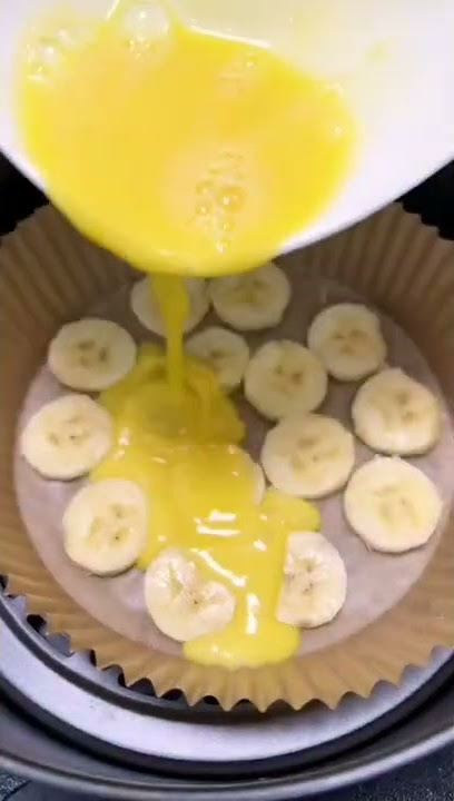 Home Air Fryer Banana Pancakes