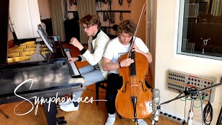 MOONLIGHT SONATA (Beethoven) - SYMPHONIACS  - Recording Session (cello &amp; piano classical version) 4K