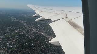 Chicago O'Hare to Frankfurt Lufthansa 747-8 LH431 Takeoff over Lake Michigan 2019-10-8