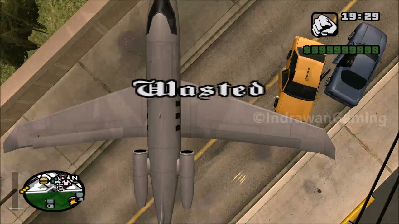 GTA San Andreas - Wasted And BOOM #262 (PLane Crash at Las Venturas)