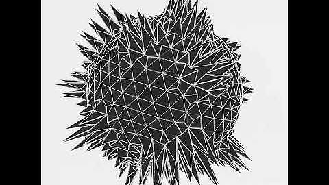 Thorn sphere. Draw by openFrameworks