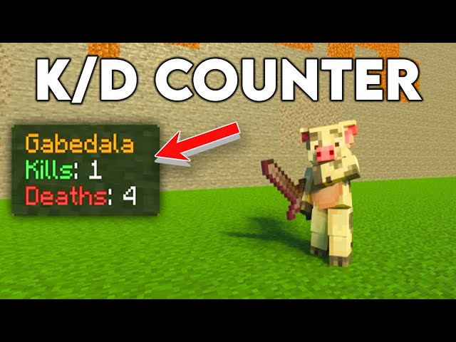 How to Make a Kill / Death Counter in Minecraft class=