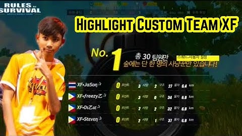 Highlights Custom Team XF | Rules of Survival