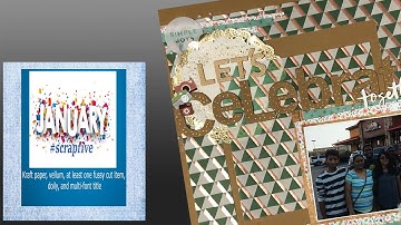 12x12  scrapbook Process  /  scrapbooking layout /  #scrapfive /#2021scrapharderchallenge