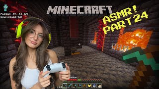 ASMR 1 hour cosy Minecraft gameplay!☁️ (PS5 controller sounds and whispering)