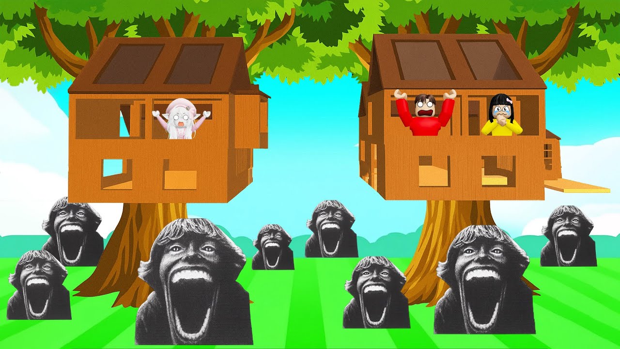 Yuta Mio Dan Baby Celine Buat Rumah Pohon Paling Aman Dari Keluarga 67 Kids | ROBLOX