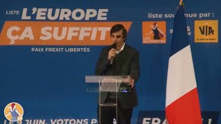 Meeting "L'Europe Ça Suffit" | Discours de Martin, référent Patriote du Rhône et colistier