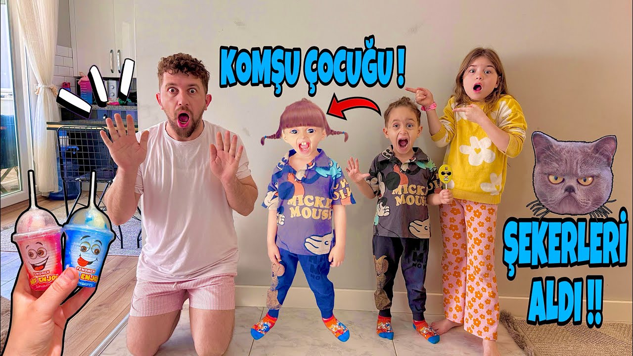 KUZEY ELİF PELİNSU GELDİ ‼️KOMŞU ÇOCUKLARI GÖRÜNCE KAÇTI !!