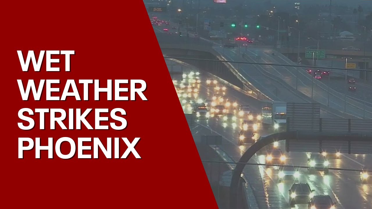 New round of winter weather brings rain to Phoenix - YouTube