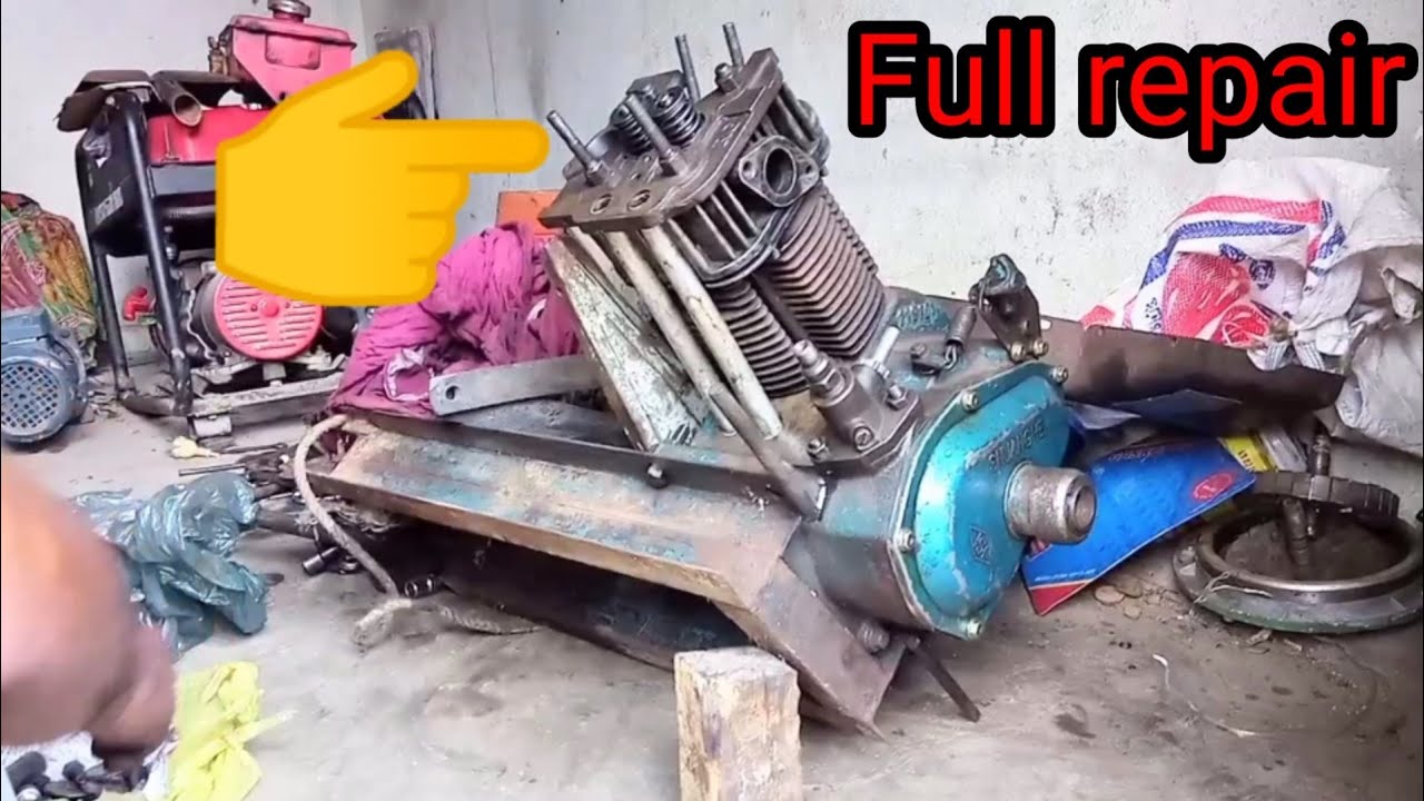 4hp diesel engine starting problem and full repair YouTube