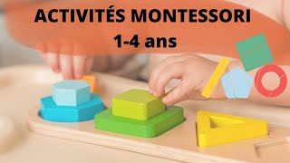 10 ACTIVITÉS MONTESSORI [Faciles et gratuites] de 1 an à 4 ans