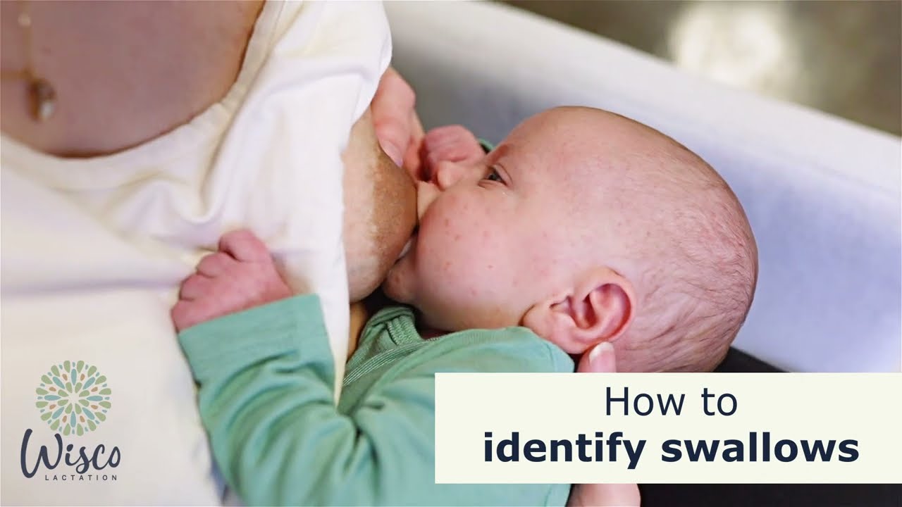 How to identify if your baby is swallowing while breastfeeding