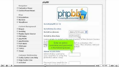 How to install phpBB from Fantastico - Fantastico Tutorials