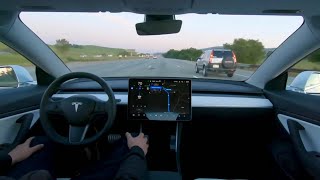 Tesla full self-driving car 2020