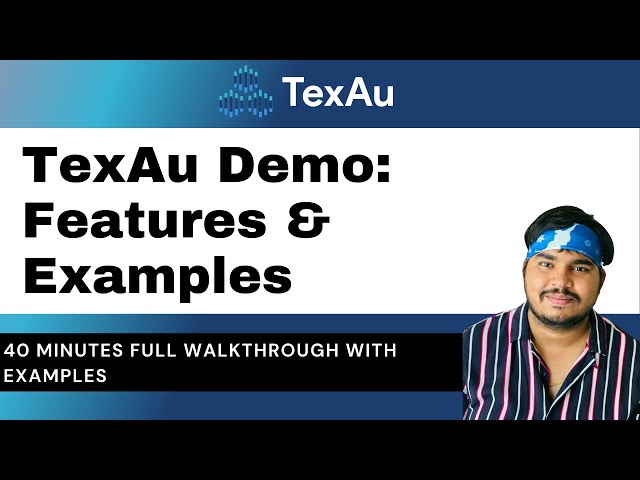 TexAu Demo - Complete Walkthrough with examples | TexAu Tutorial | TexAu Complete Demo