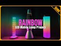 LED Matrix Lamp: Rainbow Effect