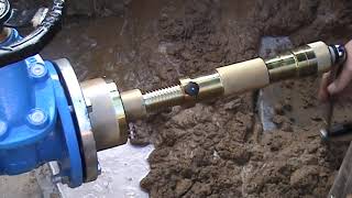 Tapping under pressure with Trepi FL and drilling machine