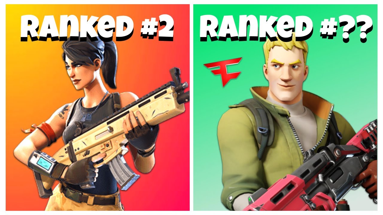 Ranking Every Default Skin In Fortnite Chapter 2 All Default Skins Ranked Youtube 