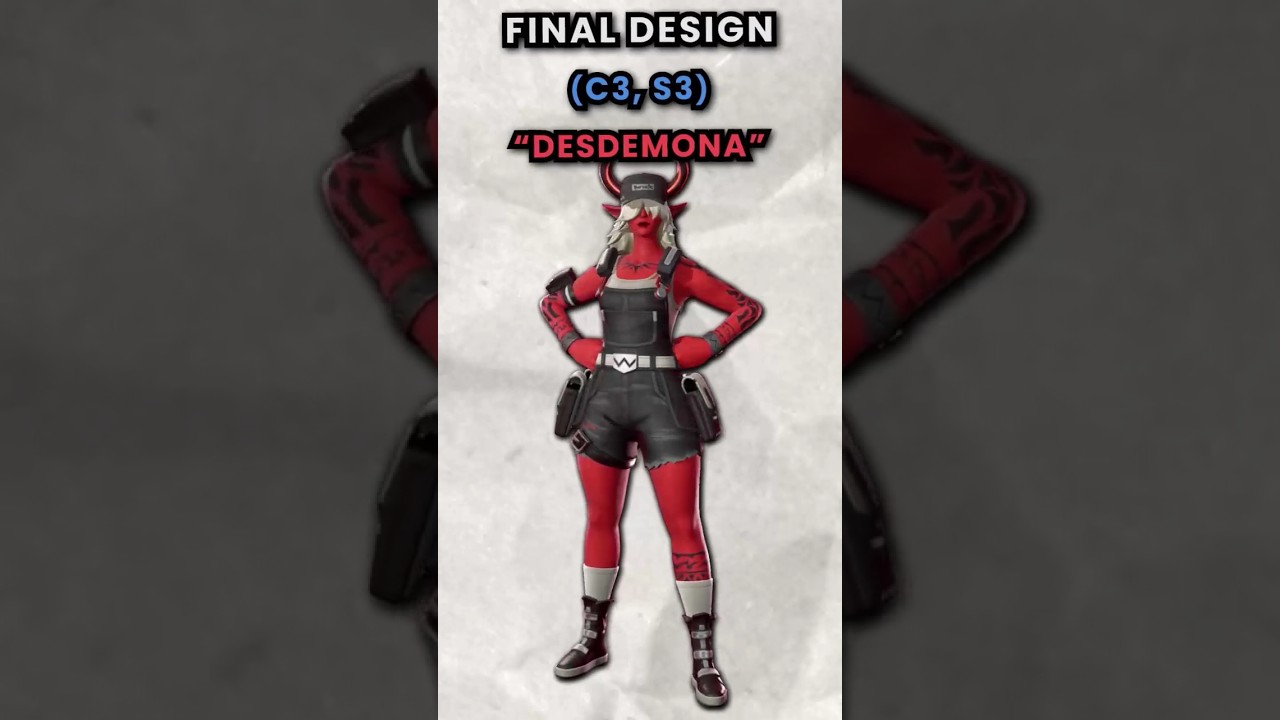 Concept VS Final Design of Fortnite Skins Part 4 