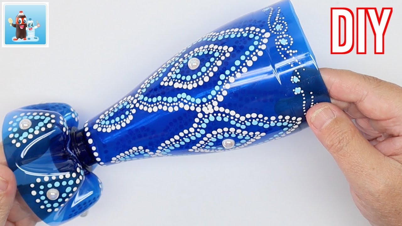 Handmade Vase From Plastic Bottle Art and Craft Ideas