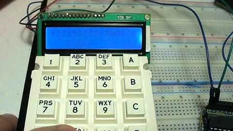 Arduino and large numeric keypad