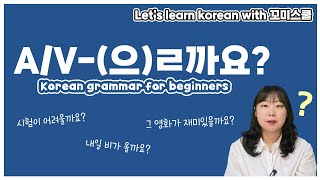 [ENG sub] Let's learn about 'A/V-(으)ㄹ까요?' in korean grammar.