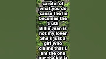 Michael Jackson - Billie Jean | Lyrics Scrolling