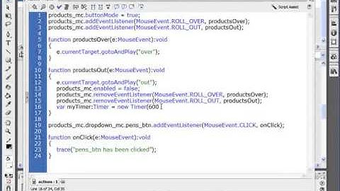 Course learn to build a website by Flash CS3 , Lesson 19