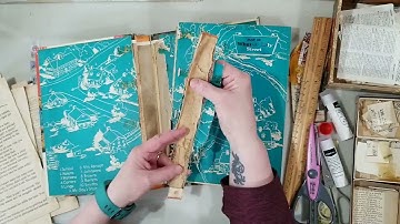 Junk Journal Tutorial -making Ephemera from book pages PART 1